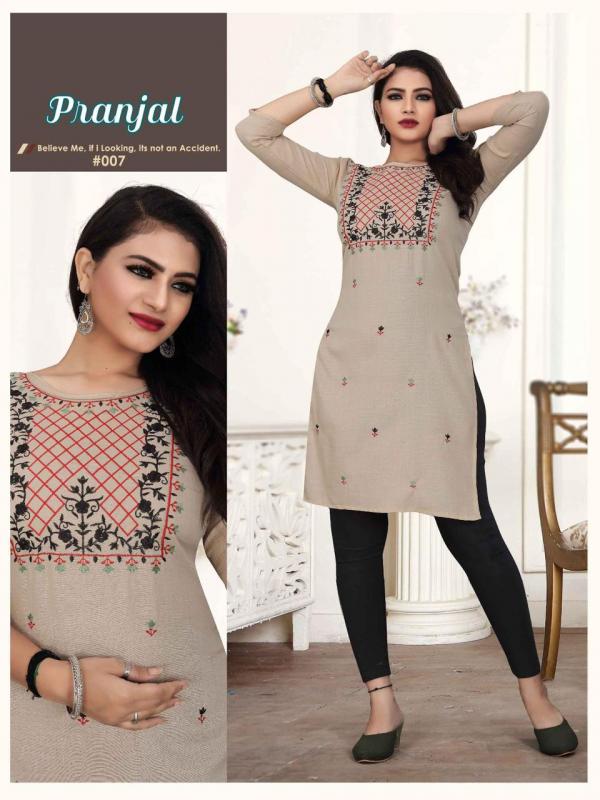 Pranjal cotton Designer Kurti collection